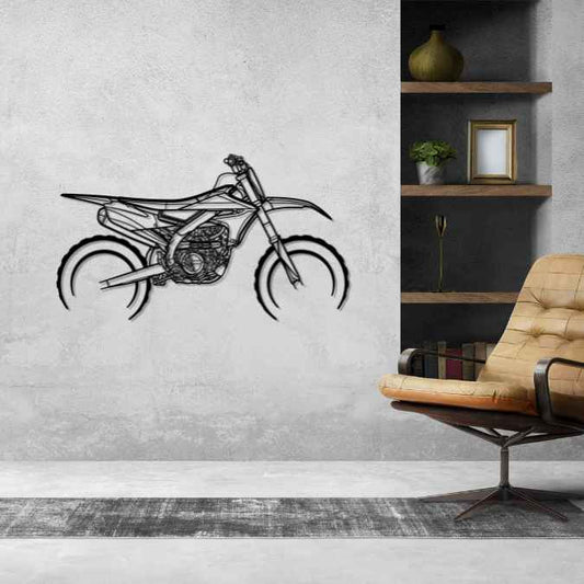 YZF450 2018 Metal Wall Art Bike Silhouettes | Wall Decor | Gift For Men - Pixelgears