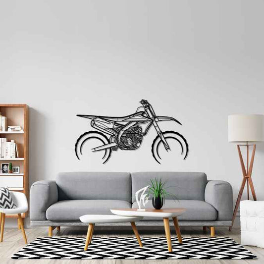 YZF450 2018 Metal Wall Art Bike Silhouettes | Wall Decor | Gift For Men - Pixelgears