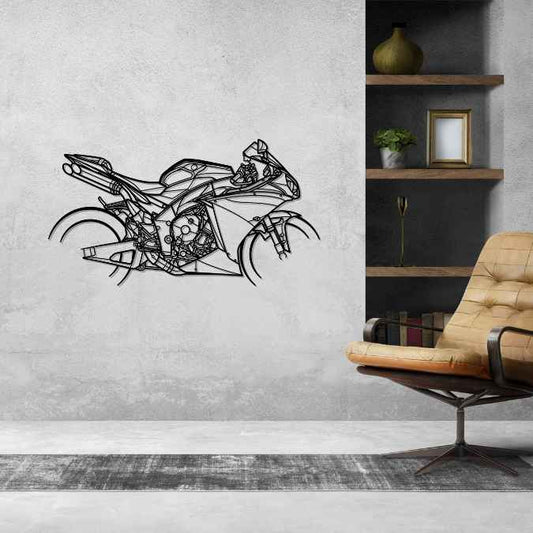 YZF R1 2010 Metal Wall Art Bike Silhouettes | Wall Decor | Gift For Men - Pixelgears