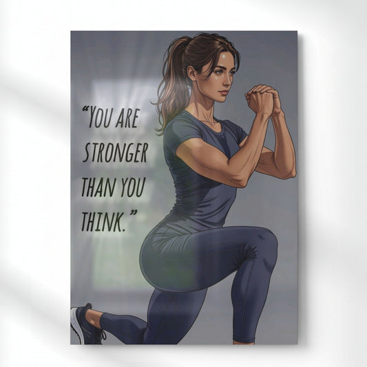 You Are Stronger Metal Poster | Aesthetic Pop Art Wall Decor & Painting