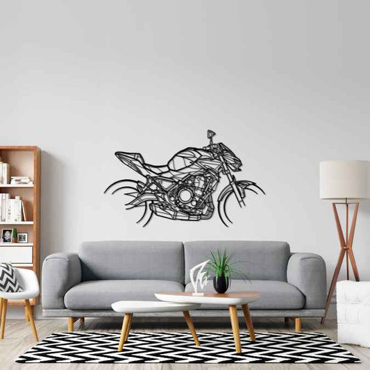 Z650 2023 Metal Wall Art Bike Silhouettes | Wall Decor | Gift For Men - Pixelgears