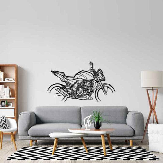 Z750 2008 Silhouette Metal Wall Art Bike Silhouettes | Wall Decor | Gift For Men - Pixelgears