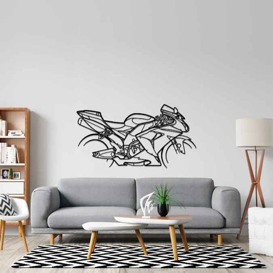 ZX10R 2007 Metal Wall Art Bike Silhouettes | Wall Decor | Gift For Men - Pixelgears