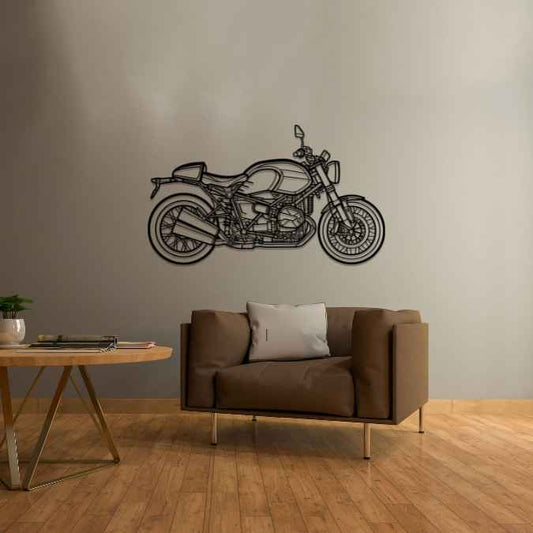 NineT 719 Metal Wall Art Bike Silhouettes | Wall Decor | Gift For Men - Pixelgears