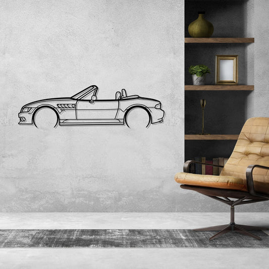 BMW Z3 Metal Wall Art Car Silhouette | Personalized Car Gift For Men - PixelGears